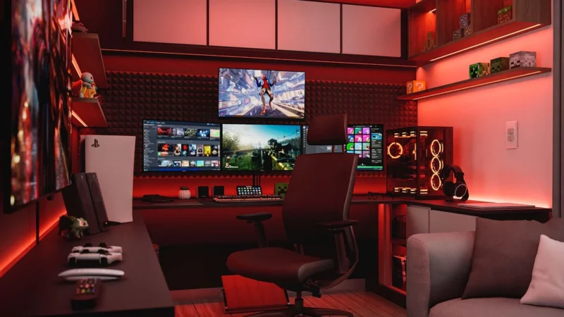 Genesis Titan 750 LED Czerwony (NPC1125)