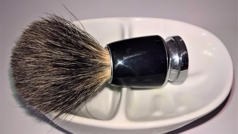 Omega Pędzel Do Golenia, 10075, Żółto Biały